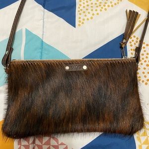 Weatherly Grey Boutique hair on hide crossbody